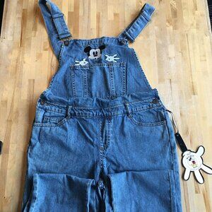 Mickey & Co. x Forever 21 Denim Overalls Sz M